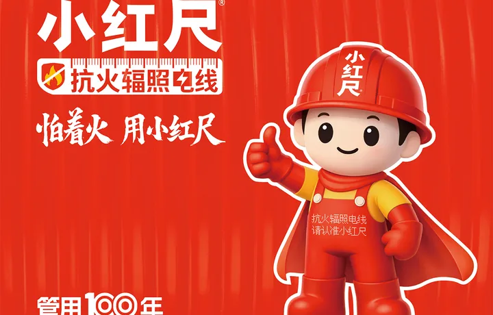 小红尺抗火辐照电线｜品牌定位与VI全案设计案例